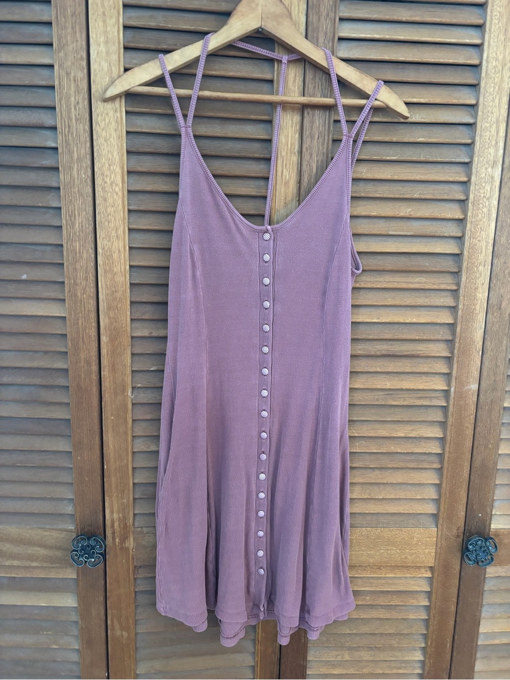 American Eagle dusty pink nightgown size medium. Cotton stretch blend